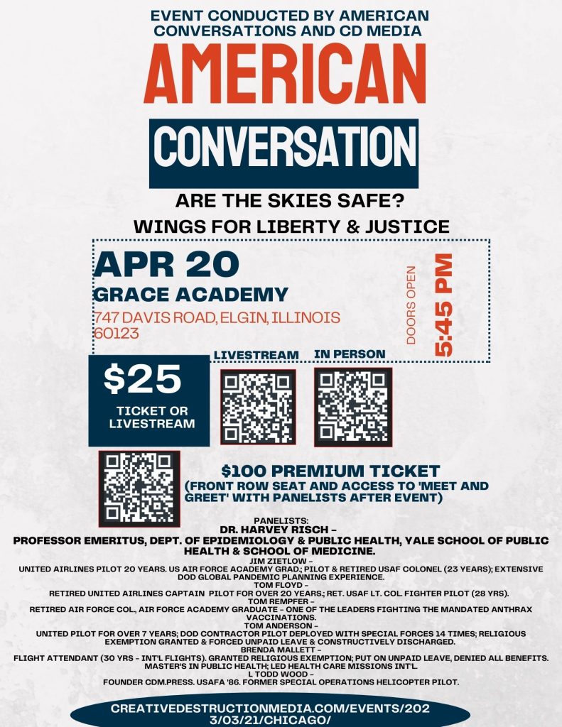 American Conversation - Are The Skies Safe? - Chicago, April 20th!