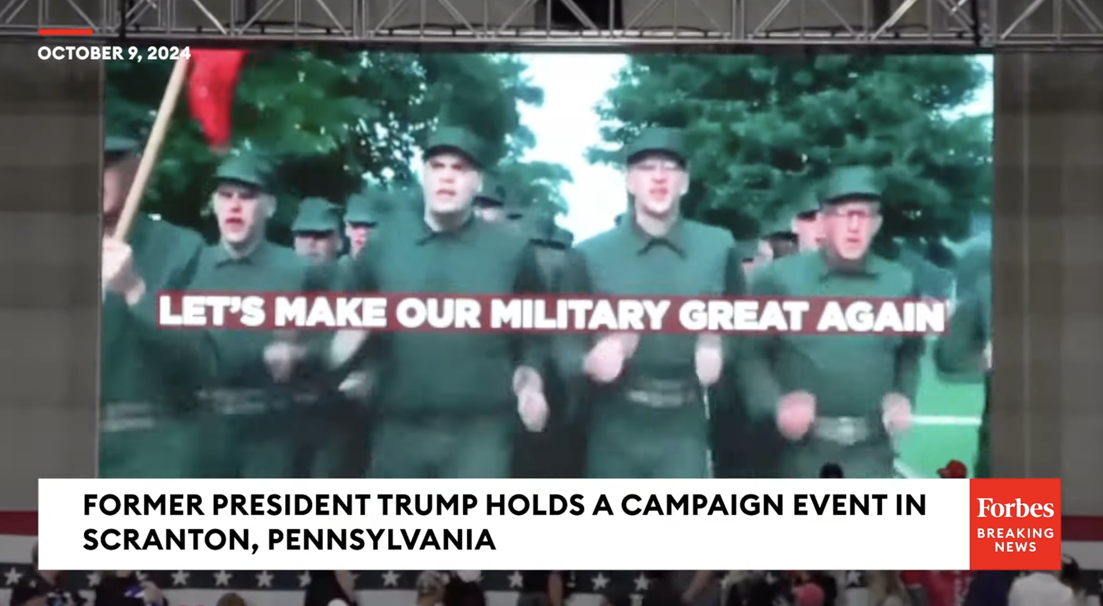 Trump Plays Video At PA Rally Humiliating LGBT Agenda In US Miliary