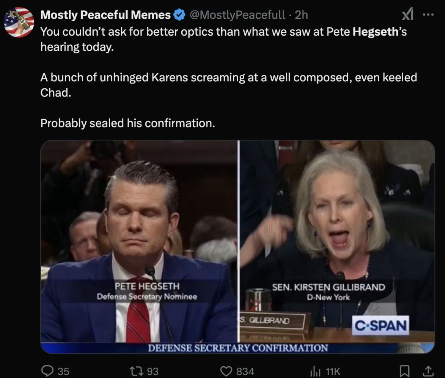 Hegseth Dominates Confirmation Hearing