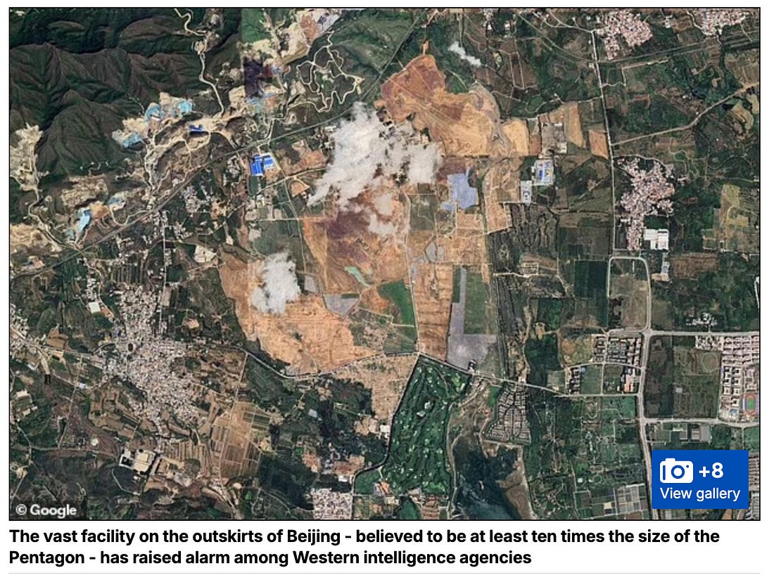 China Building Underground Nuclear Blast Command Center, 10x Size Of Pentagon